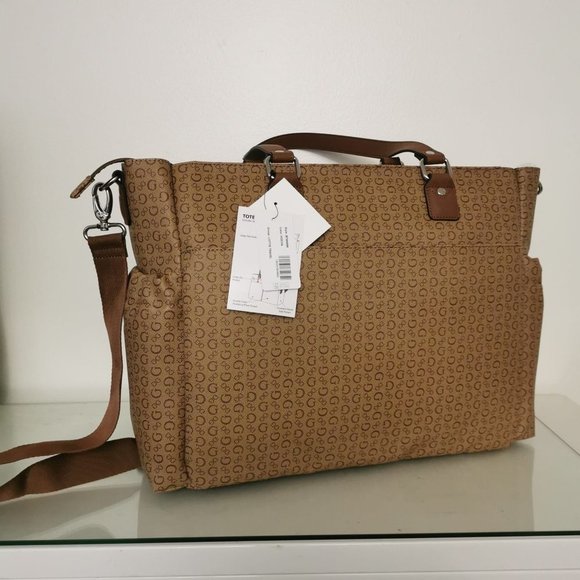 Guess Diaper Bag / Travel Bag | Color: Mocha| Size large - Picture 4 of 13